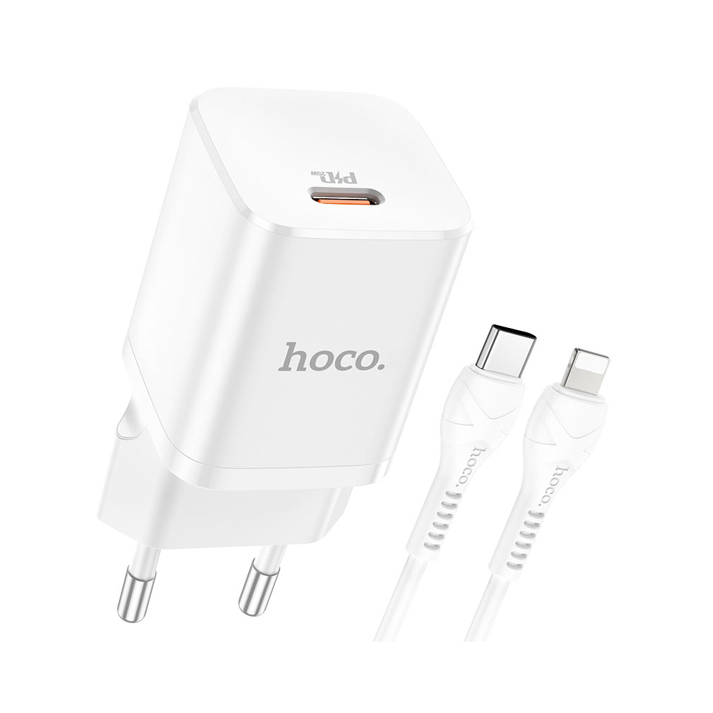 СЗУ HOCO N19 USB-С, PD 3.0, 25 Вт, белое